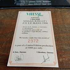 Nissan R390 GT1 #31 Le Mans 1998 - ONYX