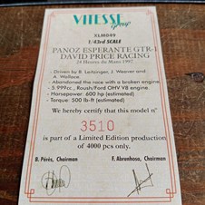 Panoz Esperante GTR-1 #54 24hrs Du Mans  1997 - ONYX