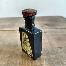 Frasco Antigo de Tinta de Carimbo - Alemão