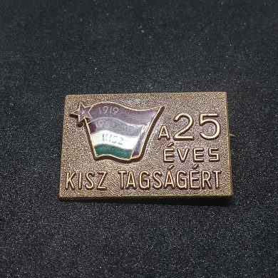 Crachá Comemorativo 25 anos da KISZ - Hungria
