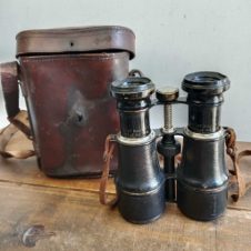 Binóculos Militares WWI com Bússola - França
