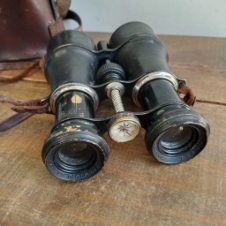 Binóculos Militares WWI com Bússola - França