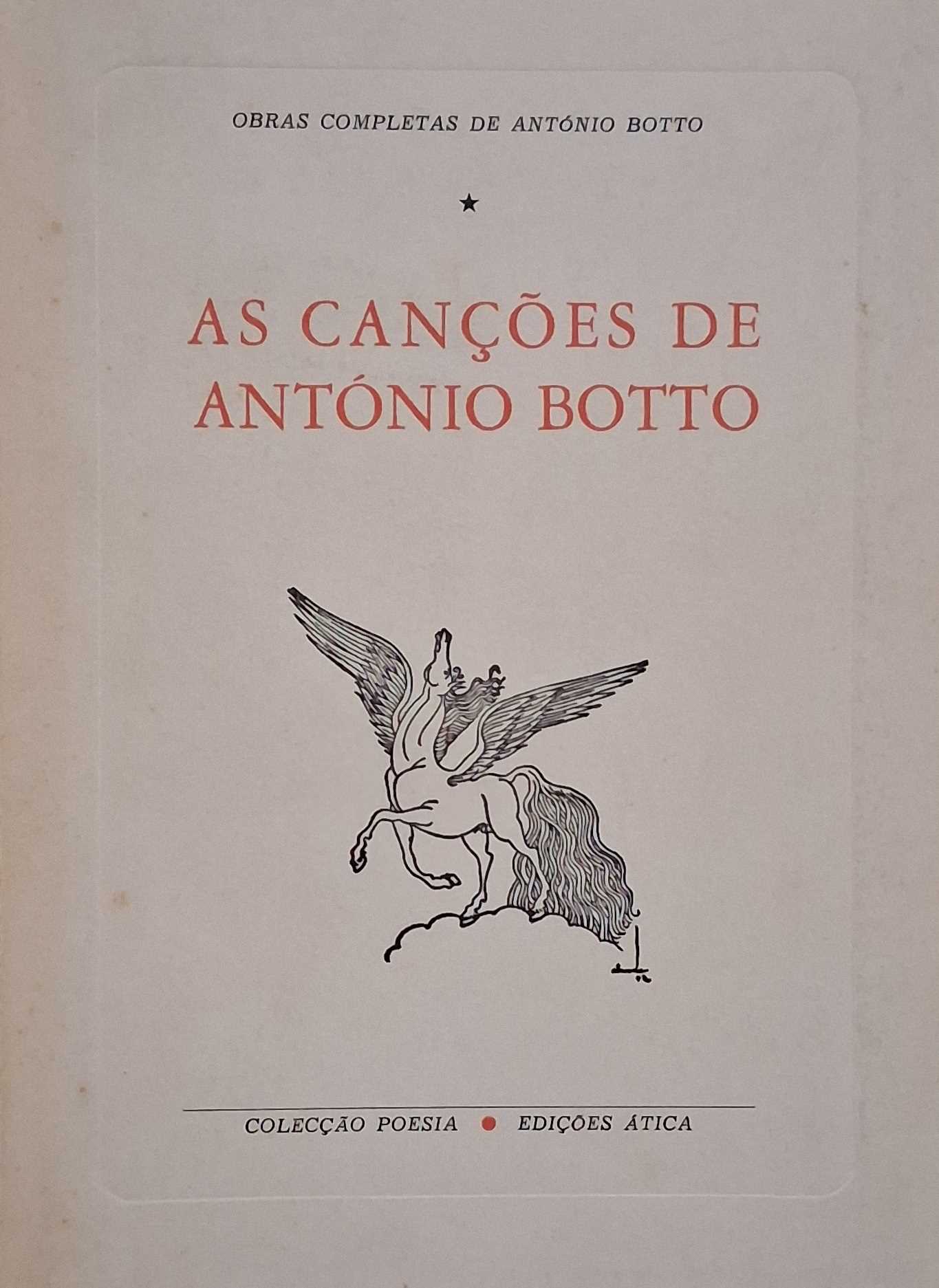 AS CANÇÕES DE ANTÓNIO BOTTO